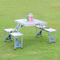 4pcs Portable Outdoor Folding Tables and Chairs One - BuzzerFish