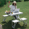 4pcs Portable Outdoor Folding Tables and Chairs One - BuzzerFish