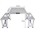 4pcs Portable Outdoor Folding Tables and Chairs One - BuzzerFish