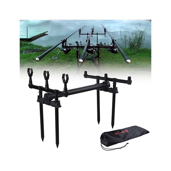 Case Eagle Claw Telescopic Ice Fishing Rod Stand Holder - 7 Groove Foldable Tripod For Bank Fishing & Rod Storage Reel Case Case Eagle Claw Telescopic Ice Fishing Rod Stand Holder - 7 Groove Foldable Tripod For Bank Fishing & Rod Storage Reel Case