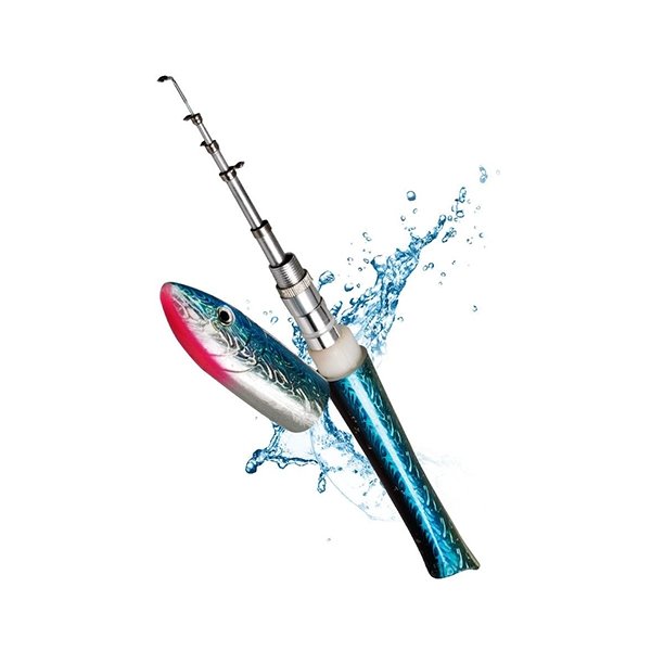 bizarre fishing pole Fish shaped Pen Rod