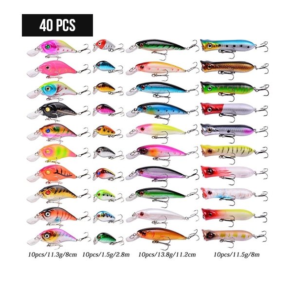 NEW 100 PCS ASSORTED FISHING LURE SET FL4859 – Rockerbuy