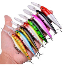 LICHUANUK Fishing Lures Set - 5 Pieces Fishing Lures - Trout and Bass  Fishing Lures - Different Multicoloured with Single Hook and Lure Box - for  Sea Trout and Perch : : Sports & Outdoors