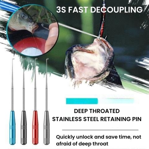 Easy Fishing Hook Remover 5 Color Aluminium Extractor Squeeze Out